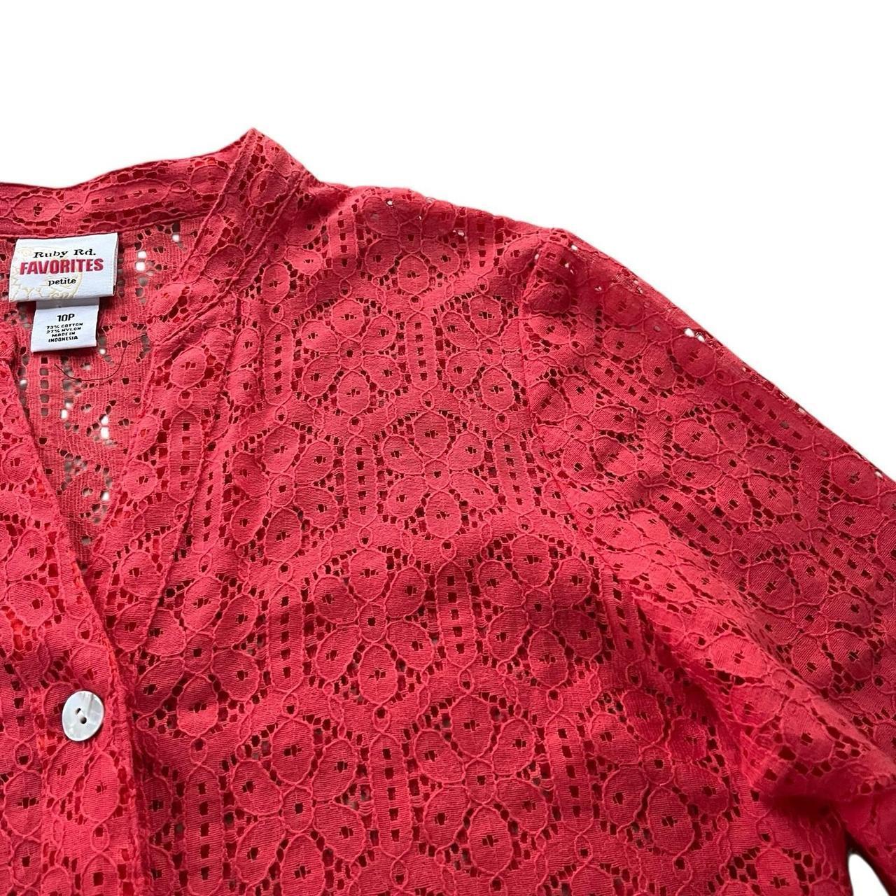 Ruby Rd. Women's Blouse - Red/Orange - 10 – Ruby … - image 6