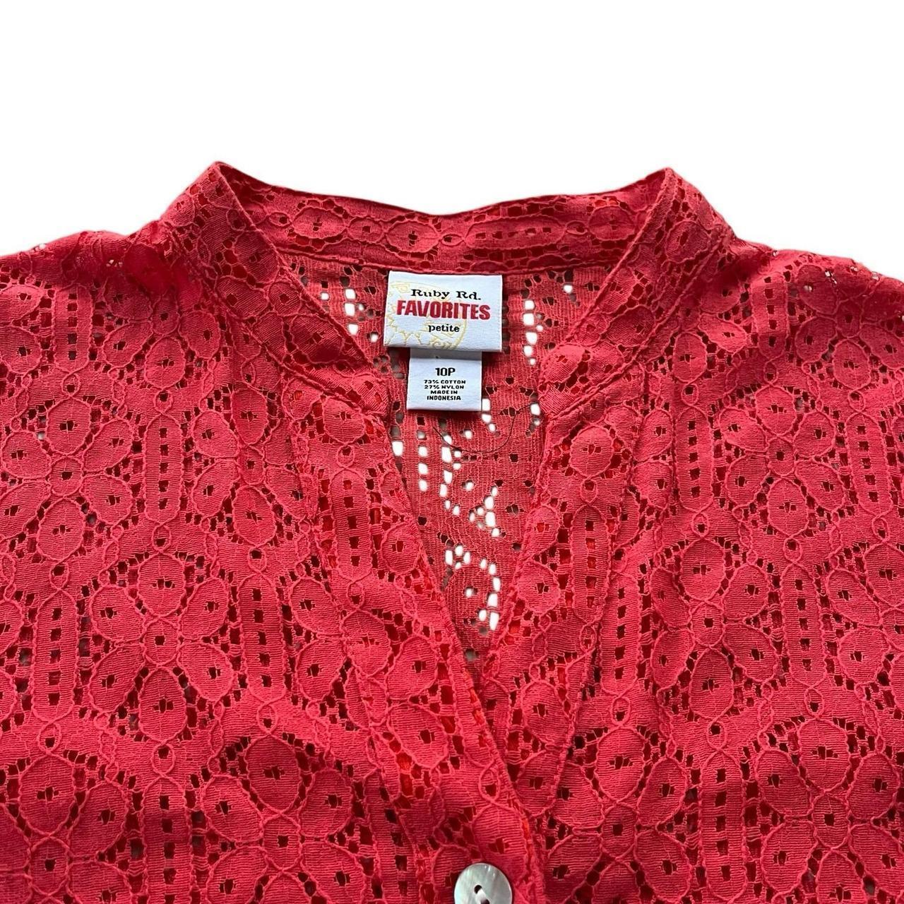 Ruby Rd. Women's Blouse - Red/Orange - 10 – Ruby … - image 5