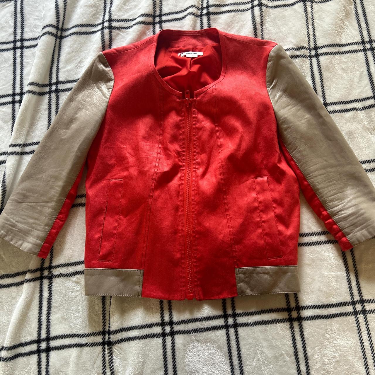 Helmut lang red coat best sale