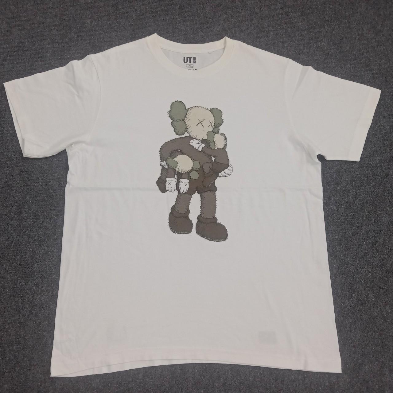 Vintage KAWS x Japanese Brand Mascot Design T-Shirt... - Depop