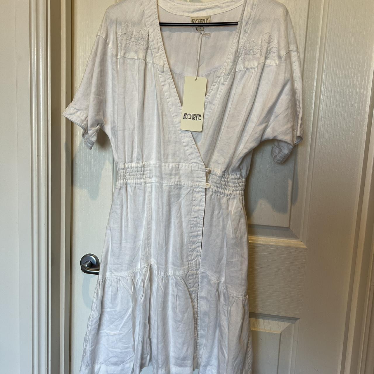 Rowie white dress brand new with tags, never worn... - Depop