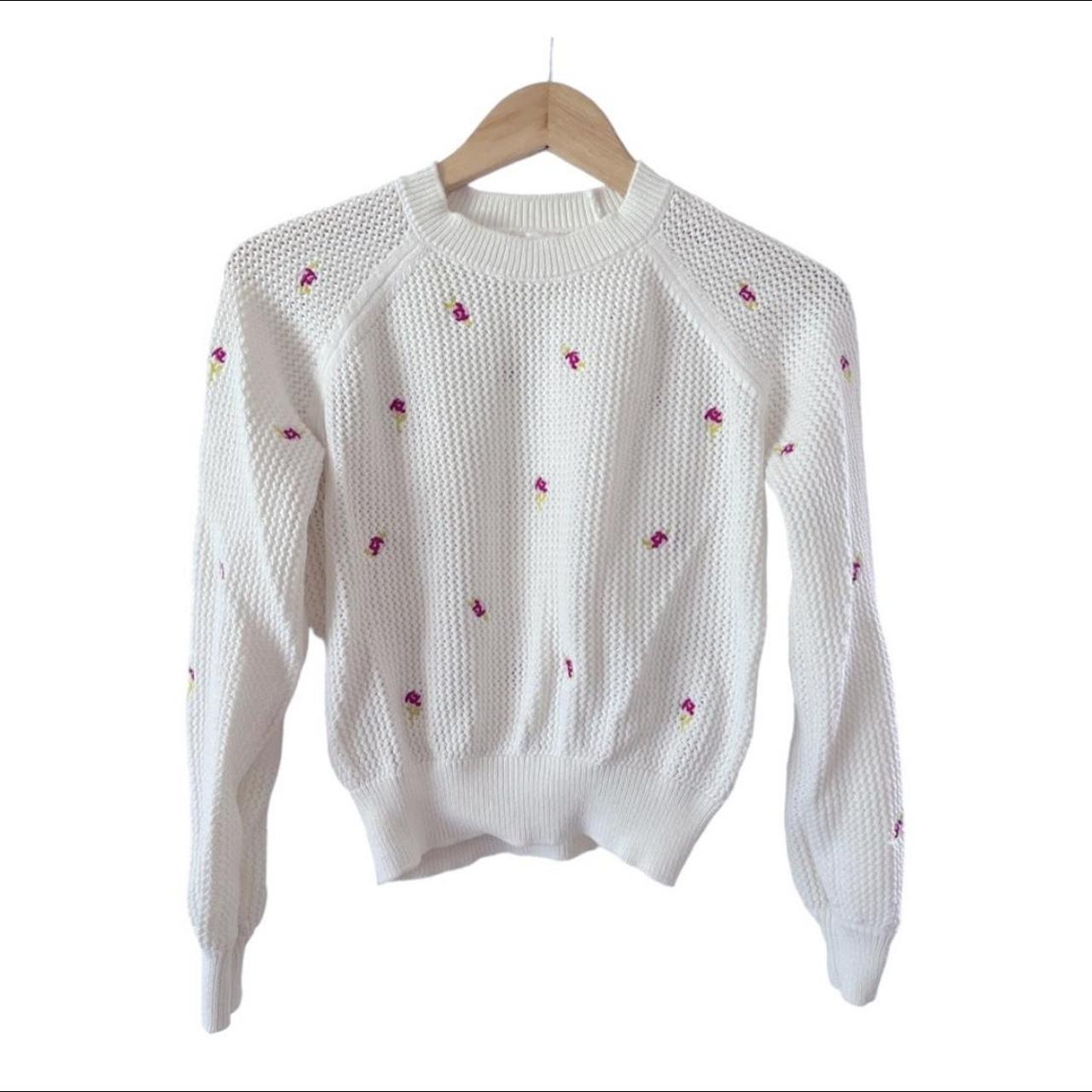 Spiritual Gangster Airy Mesh Embroidered Sweater... - Depop