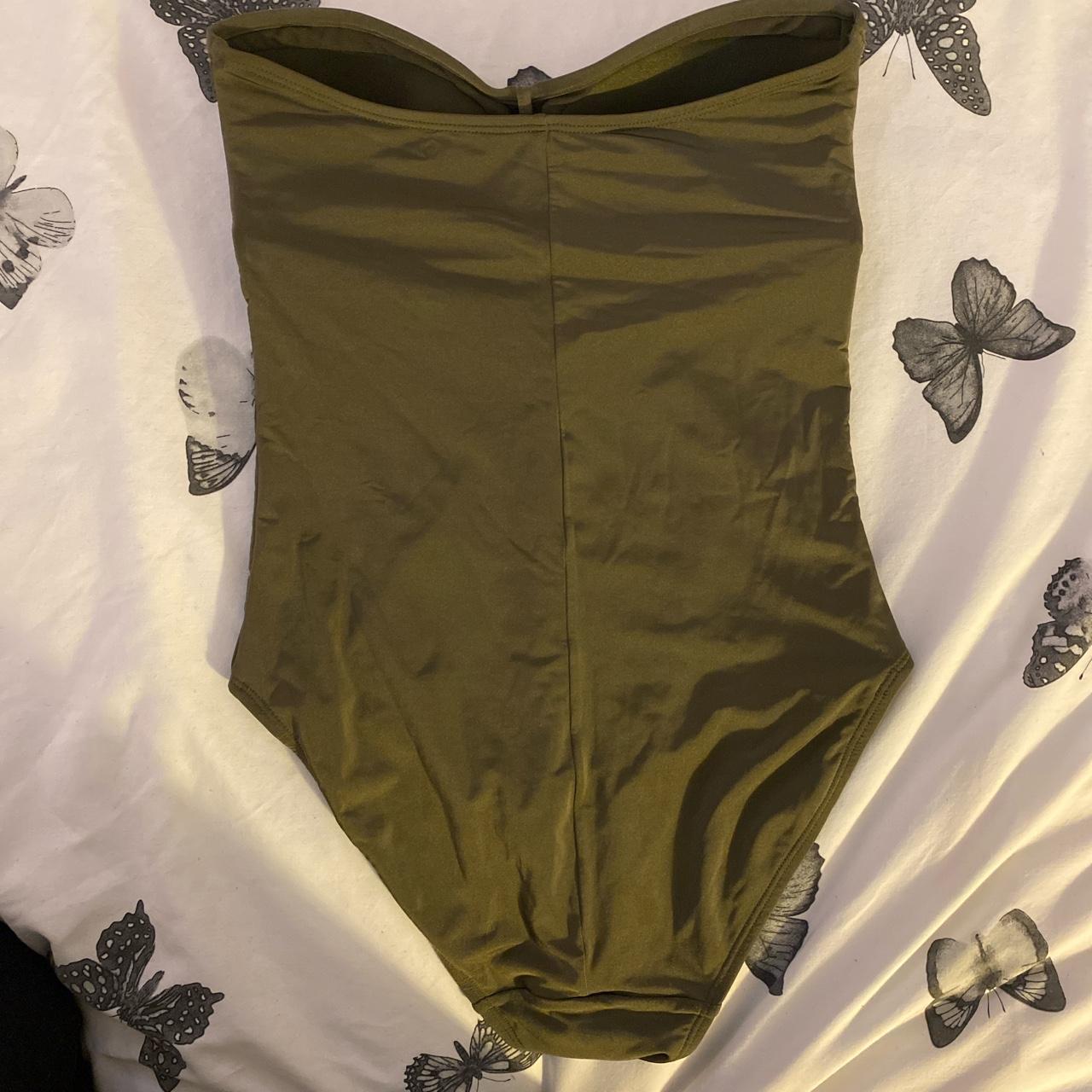 Matalan Women's Khaki and Green Swimsuitonepiece Depop