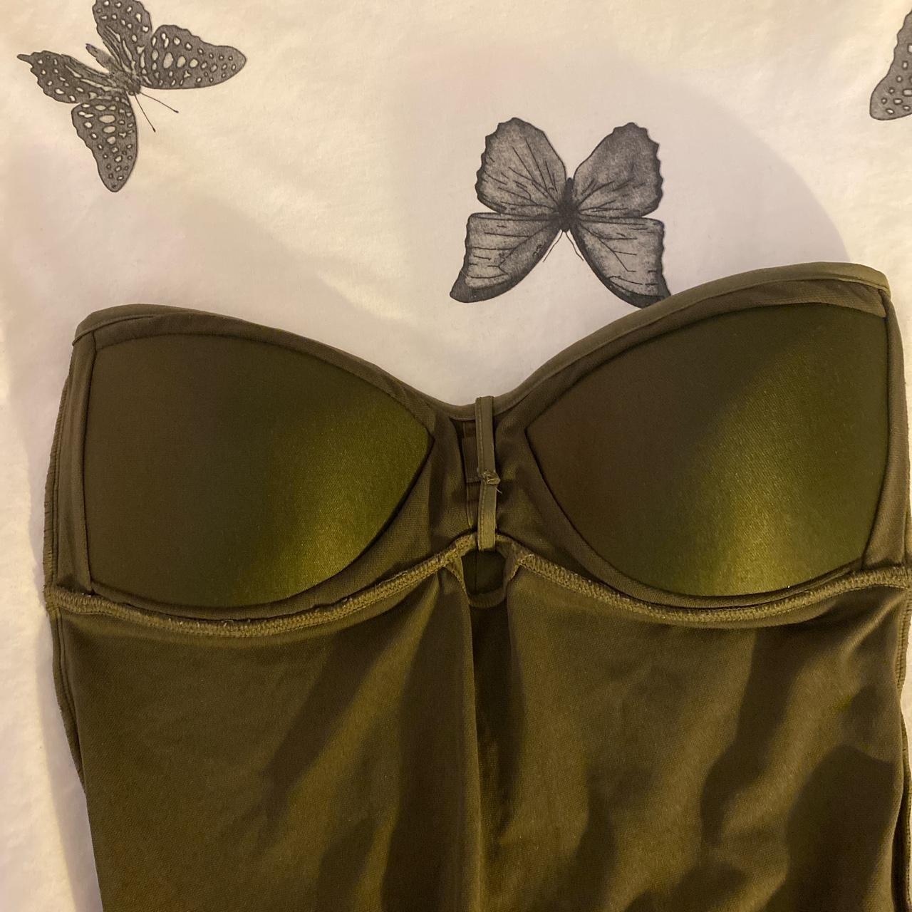 Matalan Women's Khaki and Green Swimsuitonepiece Depop