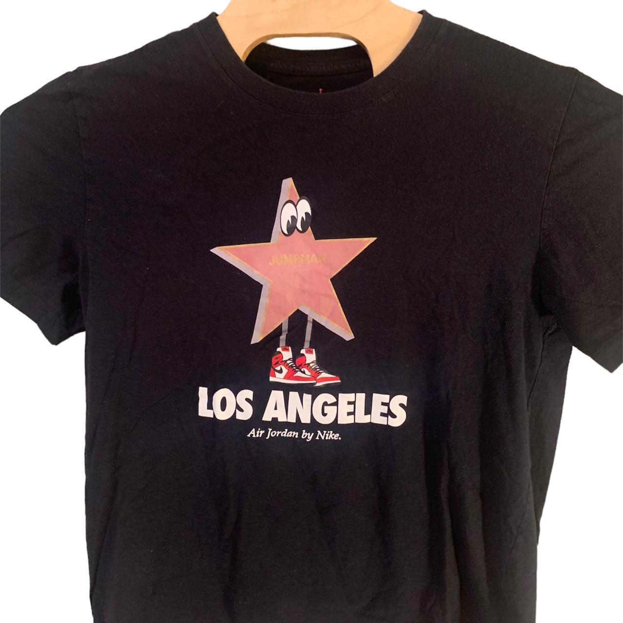 Air Jordan Nike Jumpman Los Angeles Pink Star Shirt... Depop