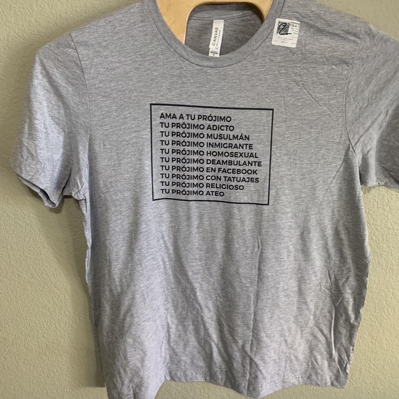 Bella+Canvas Men's Grey T-shirt | Depop