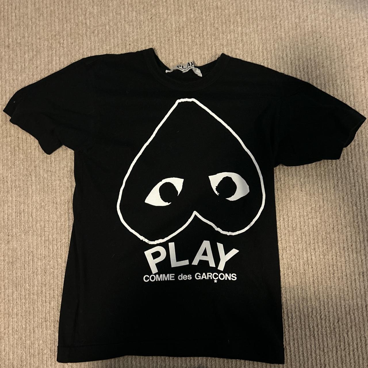 Commes De Garçon PLAY t shirt Worn a few... - Depop