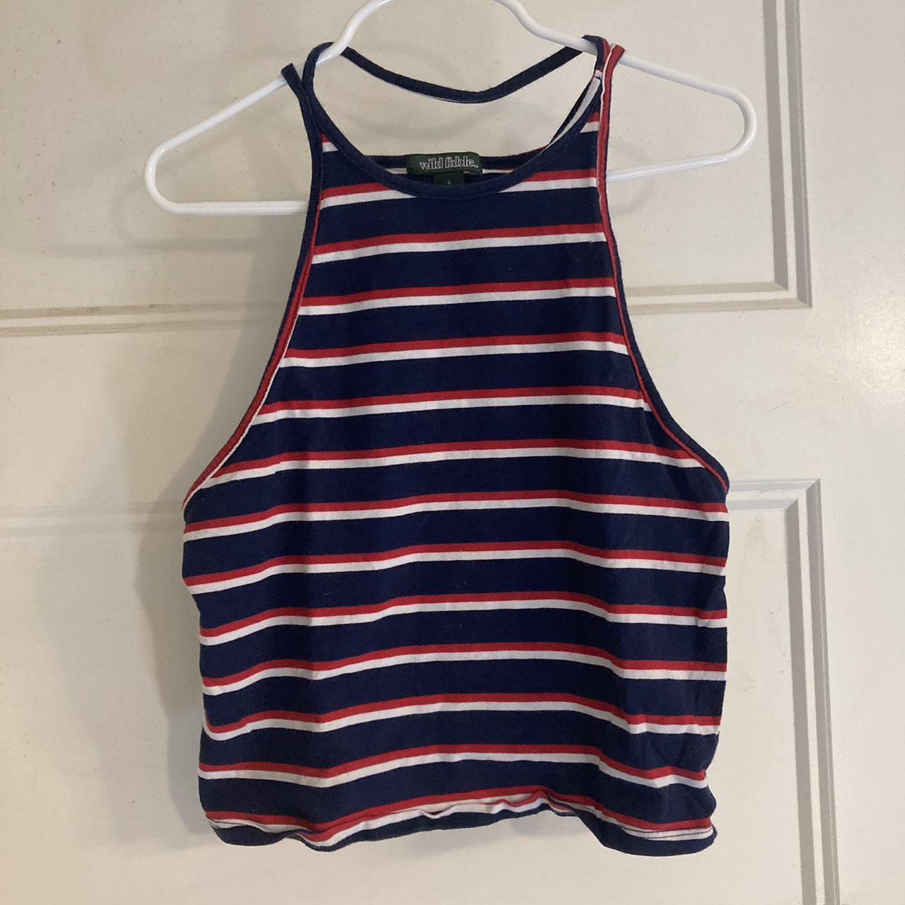 Wild Fable Striped halter top Size Small - Depop