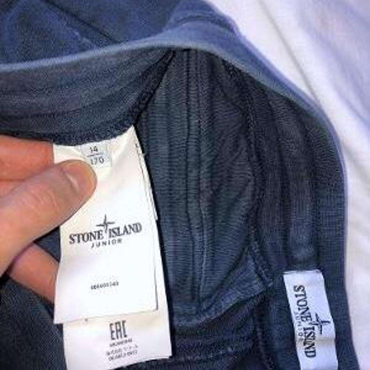Boys light blue stone island cargo jogger size 14... Depop