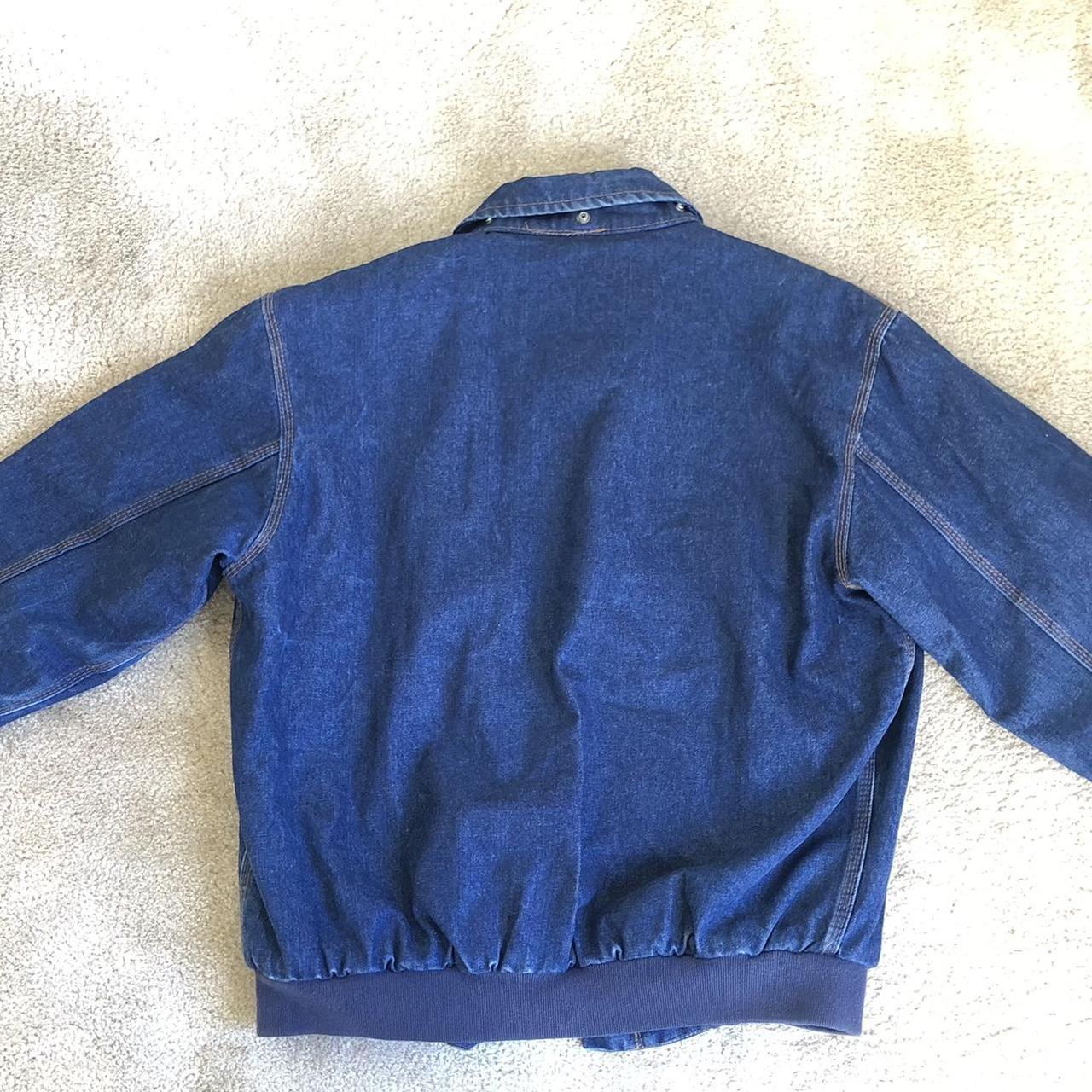 CARHARTT style denim jacket. Rasco Fire Resistant,... - Depop