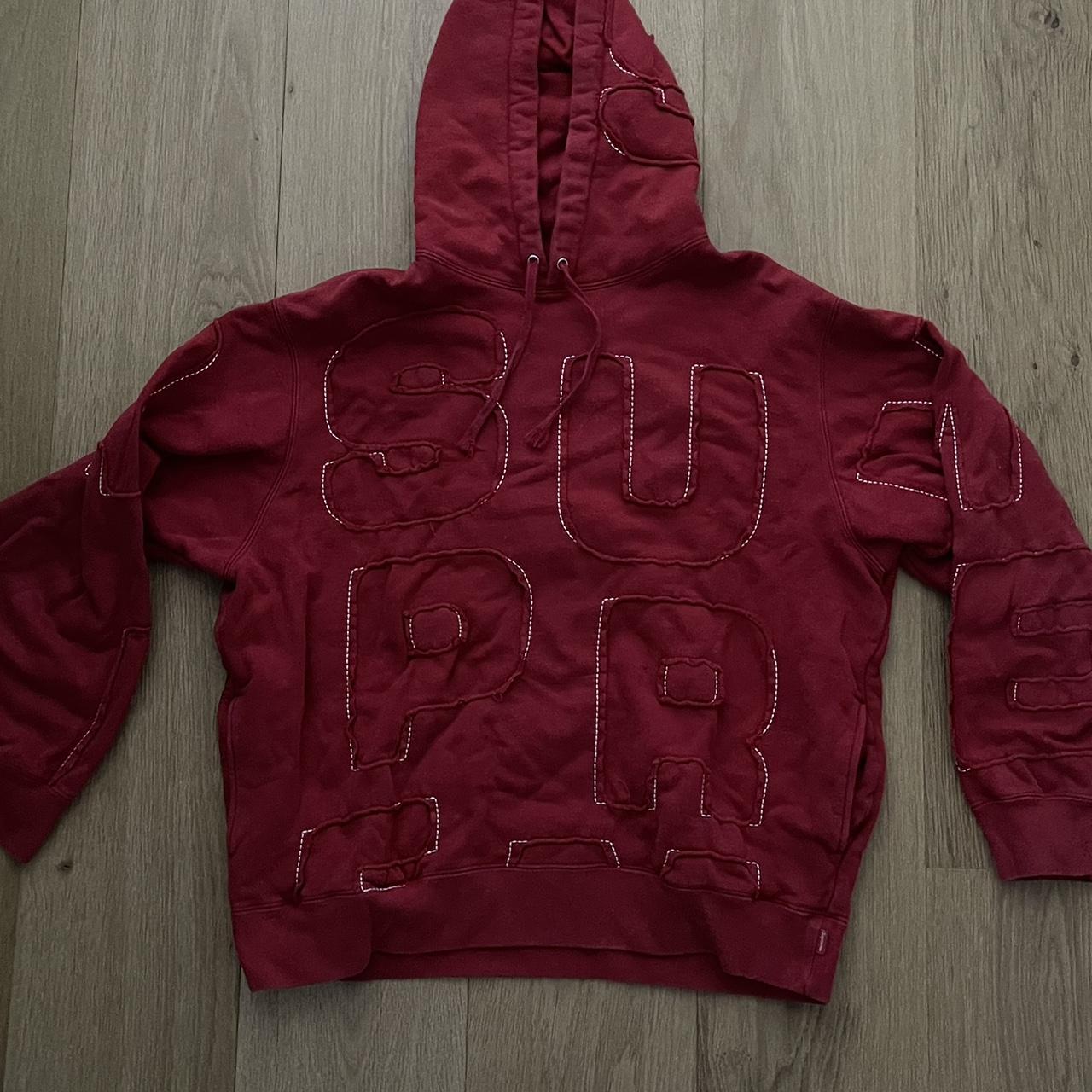 Supreme Men's Red Hoodie Depop