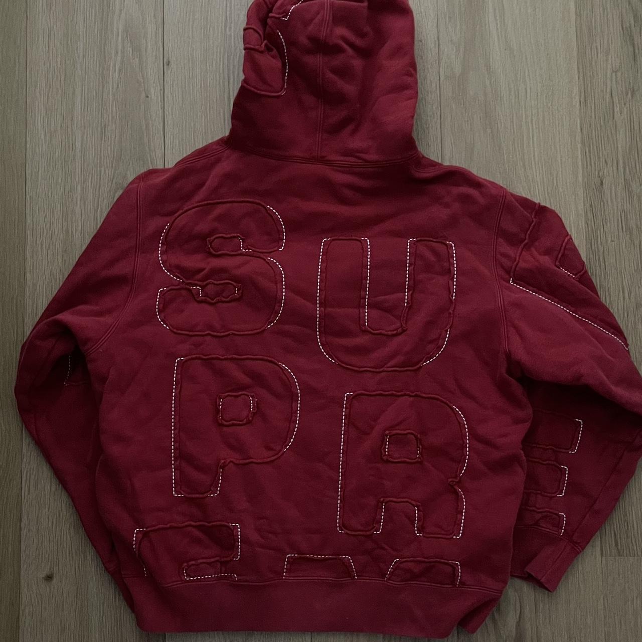 Supreme Men's Red Hoodie Depop