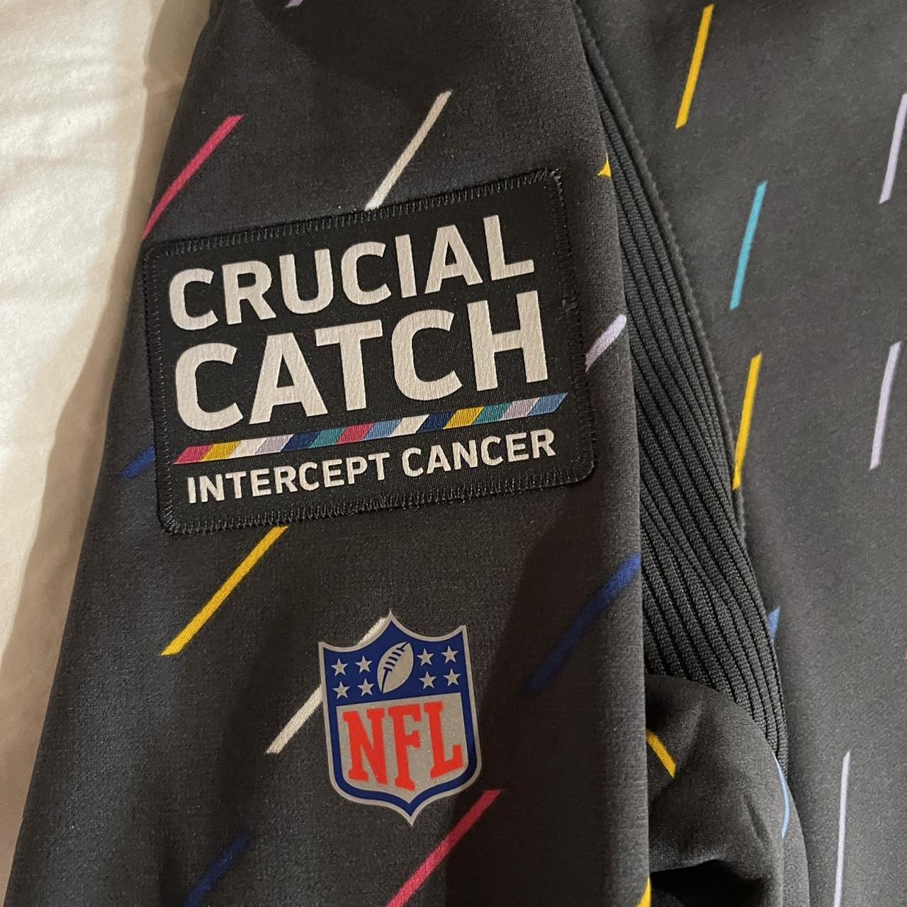 Nike Houston Texans Hoodie Intercept Cancer Crucial Catch Gray