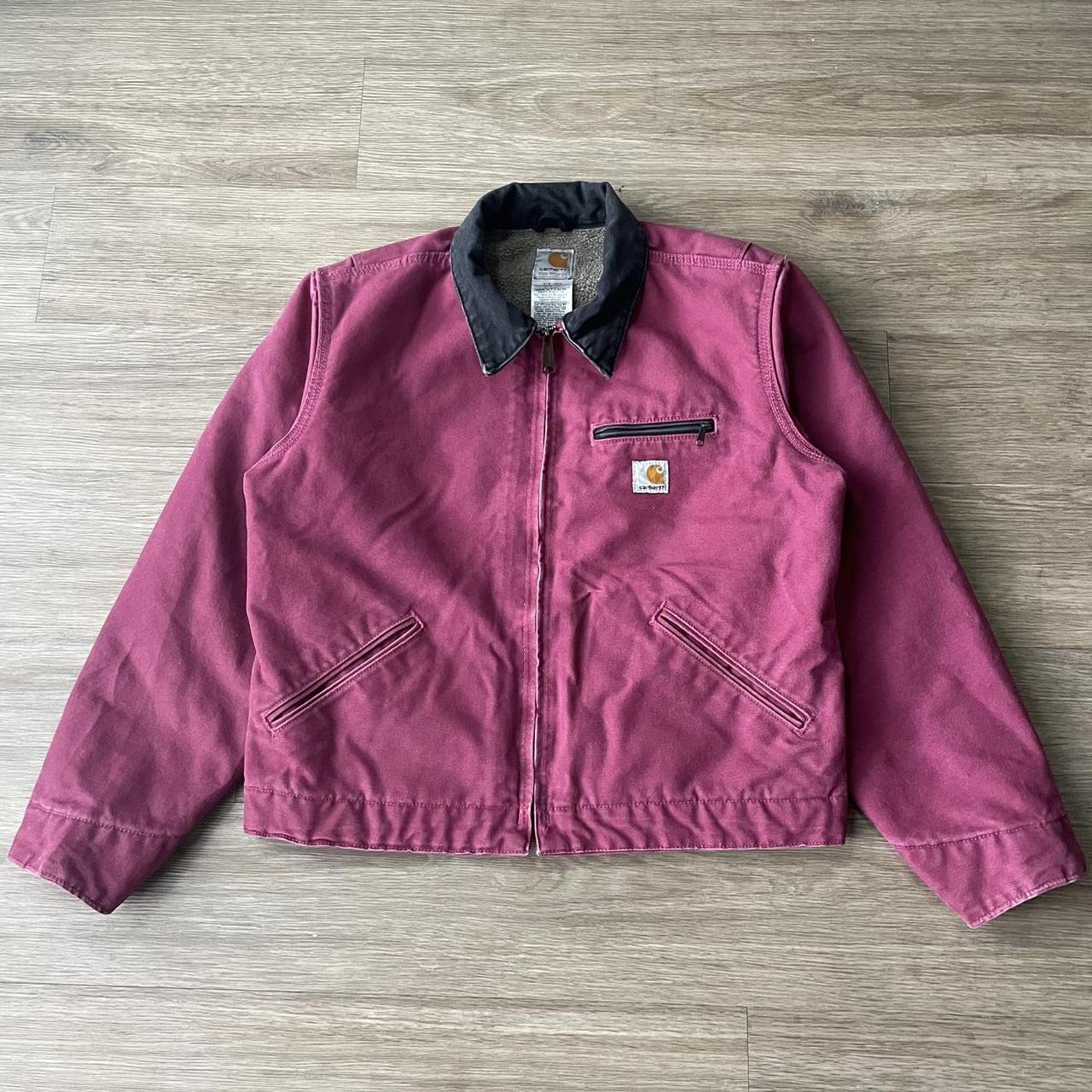 Carhartt Sherpa lined jacket size Medium - Depop