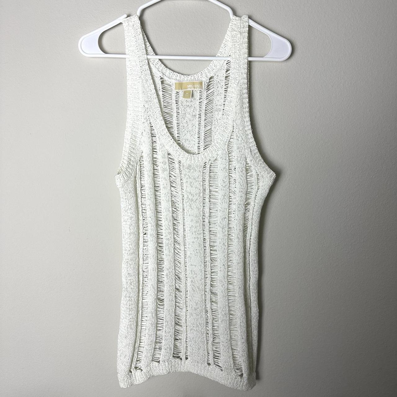 Michael kors store white sleeveless top