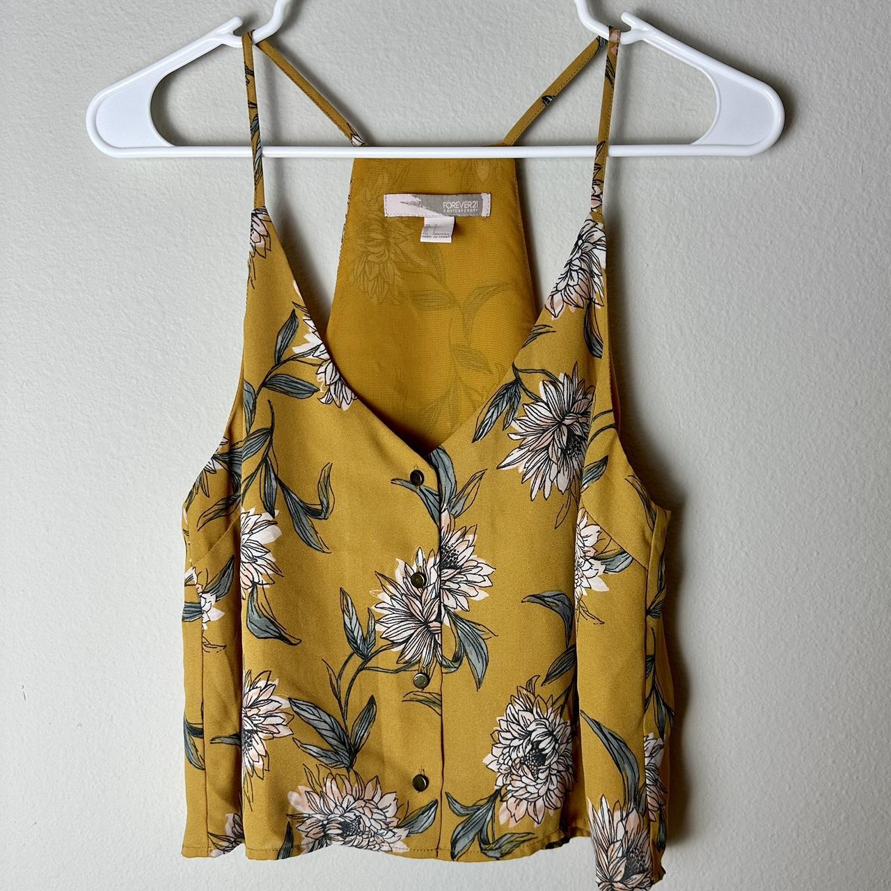 Forever 21 retailer Floral Racerback Tank