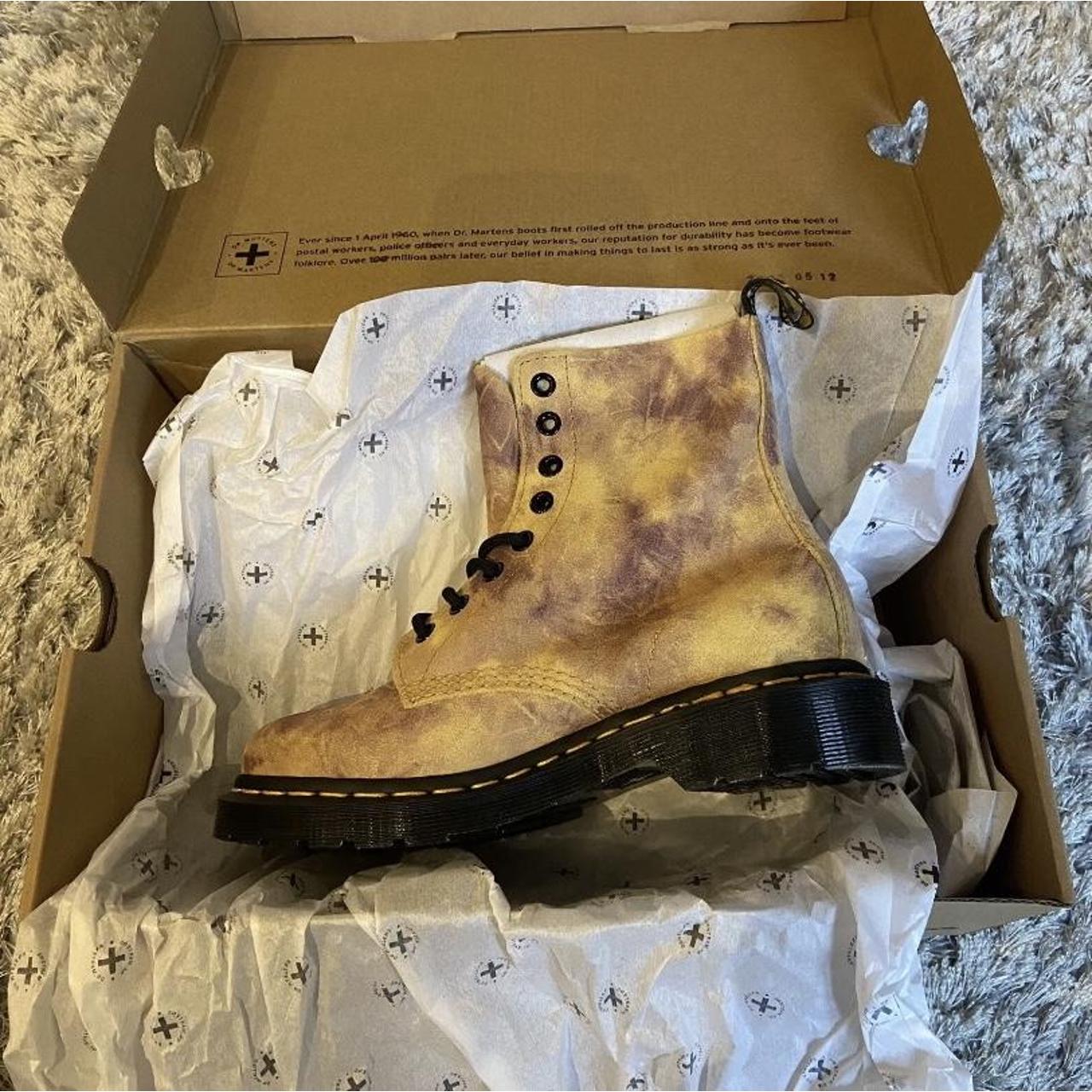 Martens 1460 Pascal Grunge Tie Dye Burnt