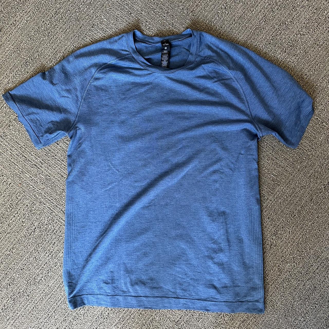 Lululemon Men's Blue T-shirt | Depop