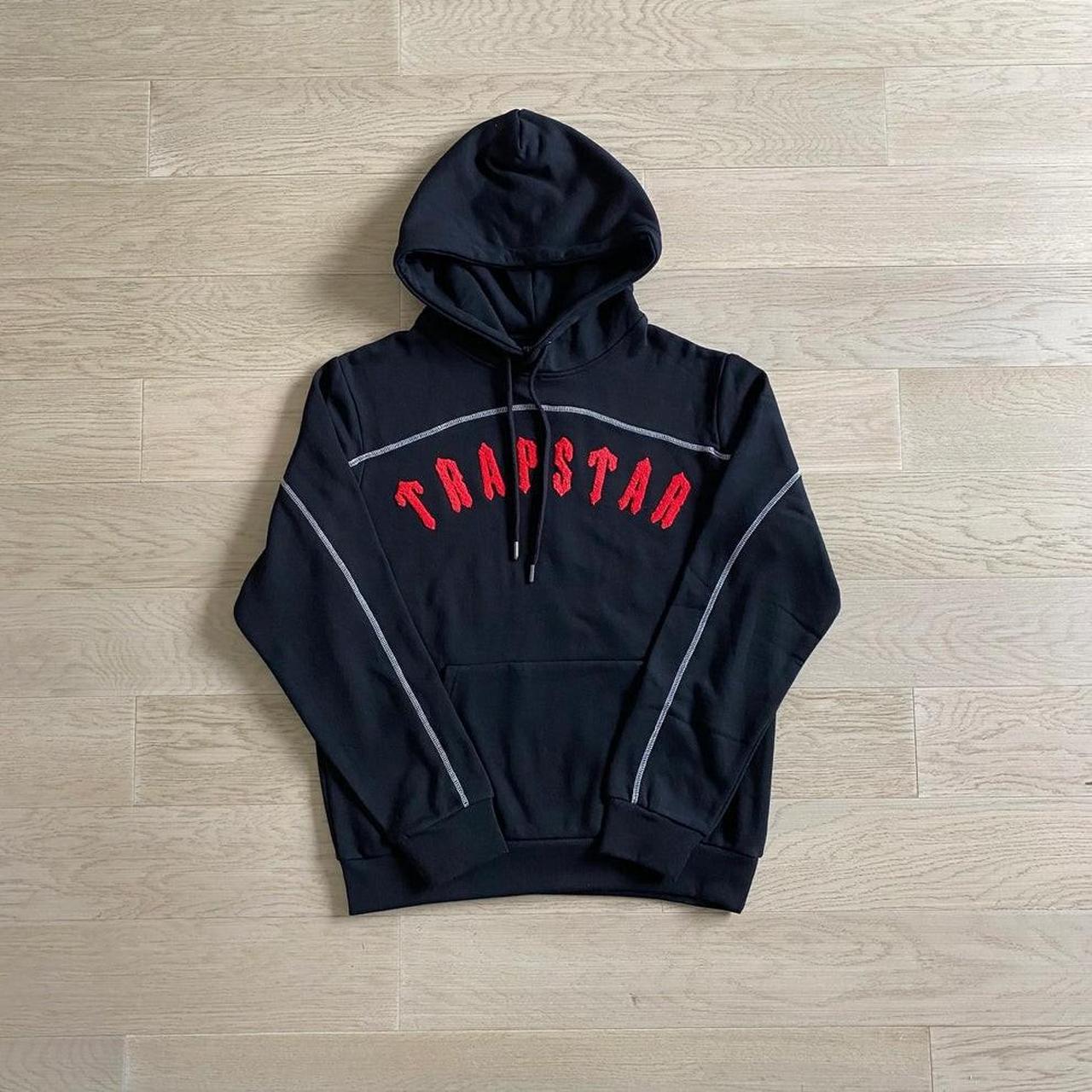 Trapstar Black Red Arch Panel Tracksuit All Sizes Depop