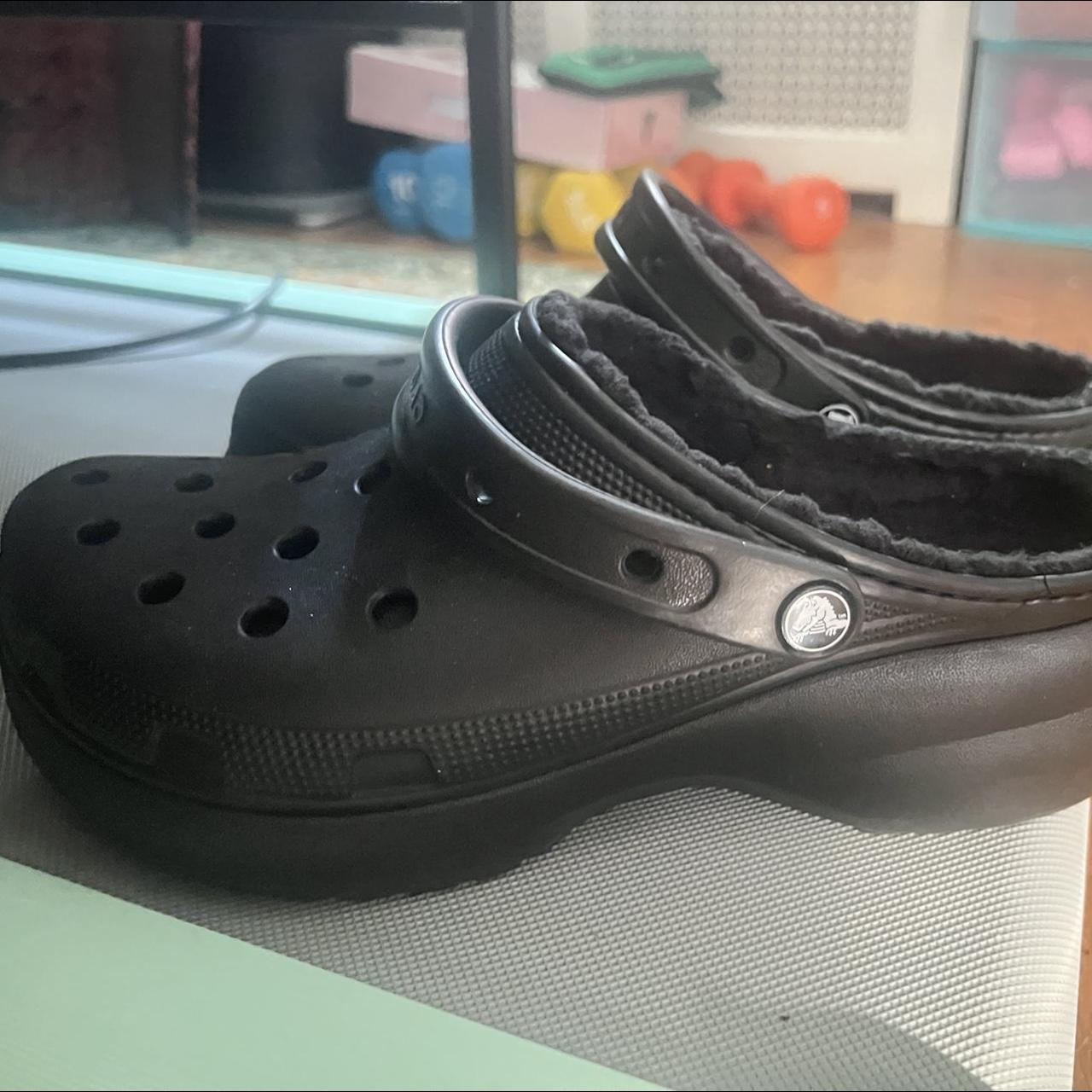 Classic faux fur lined #crocs! Only worn once! They... - Depop