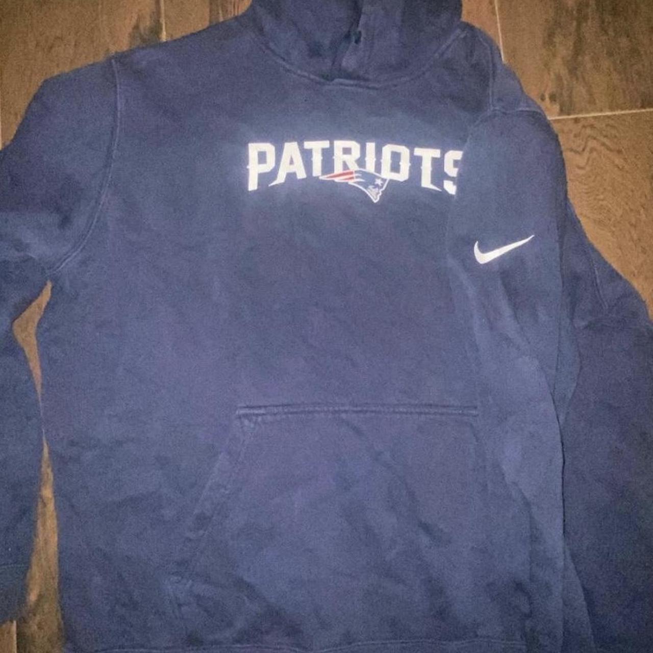 New England Patriots Nike Hoodie Sz - Depop