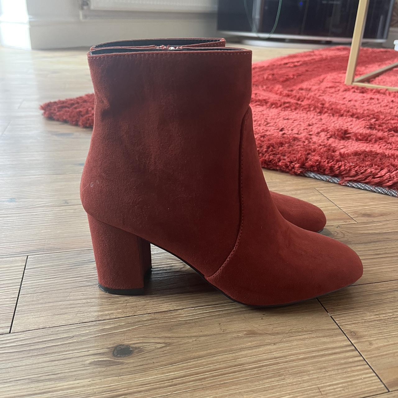 Primark burgundy boots on sale