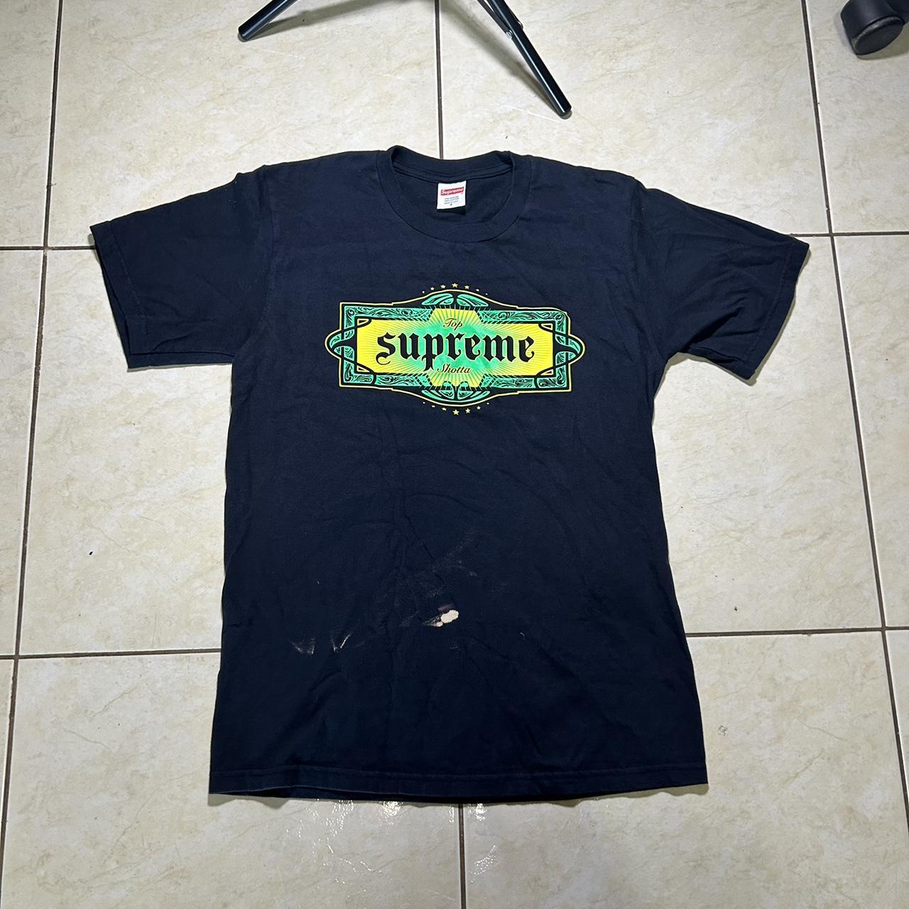 Supreme Top Shotta Tee Sz s Used up some stains...