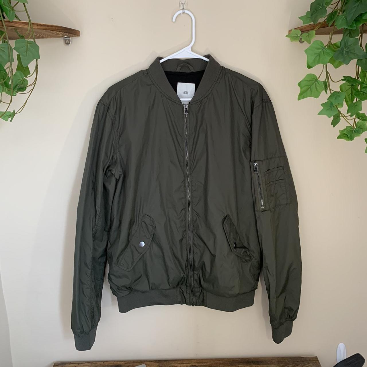 H&M Men's Green Jacket | Depop