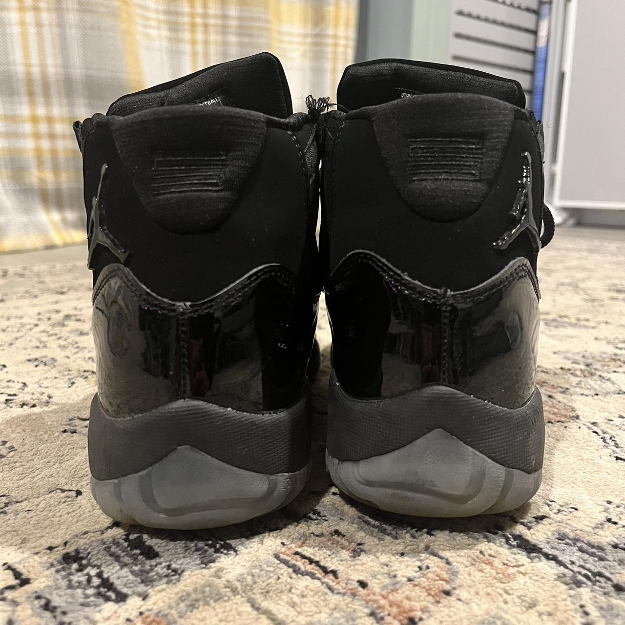 Jordan 11 black cat Size 7 Worn decent times - Depop