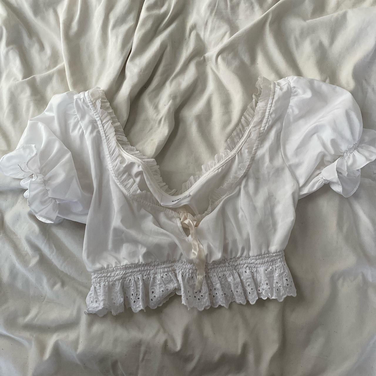 Daisy Daisy Tv / Daisy.LTD Broderie Frill Top... Depop