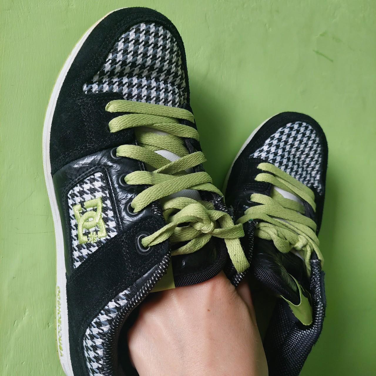 Lime green dc shoes deals