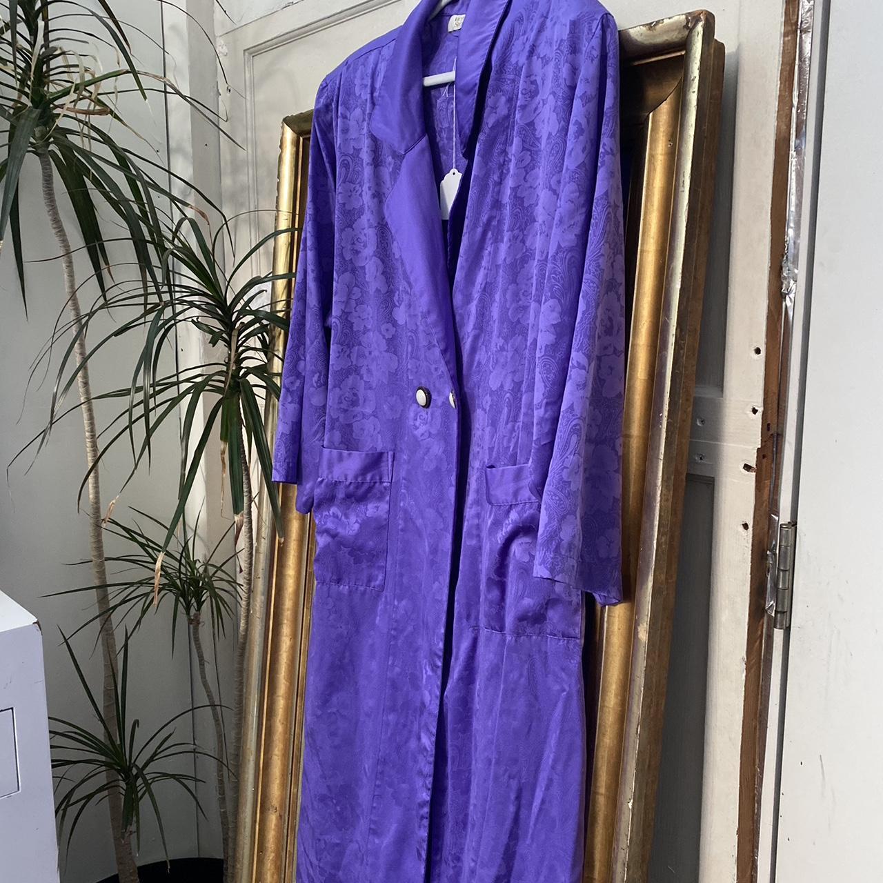 Victoria’s Secret Gold Label royal purple duster... - Depop