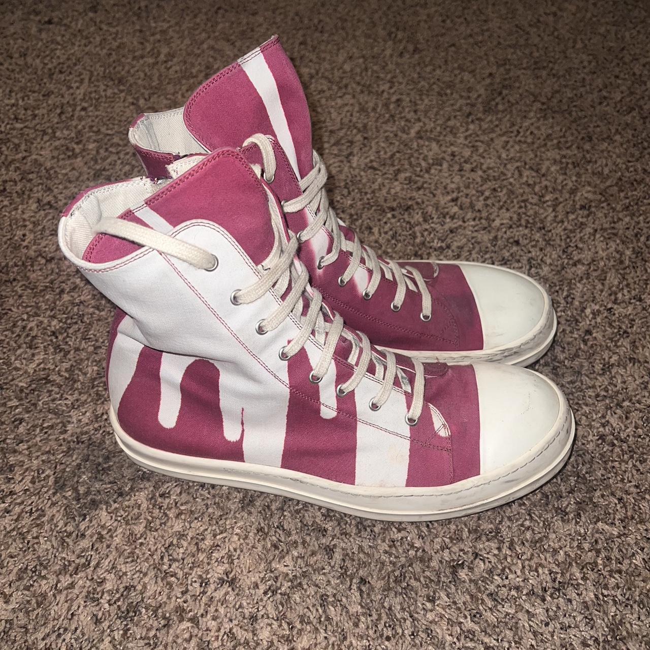 Rick Owens DrkShdw Ramones Fuschia Vomit Limited | Depop