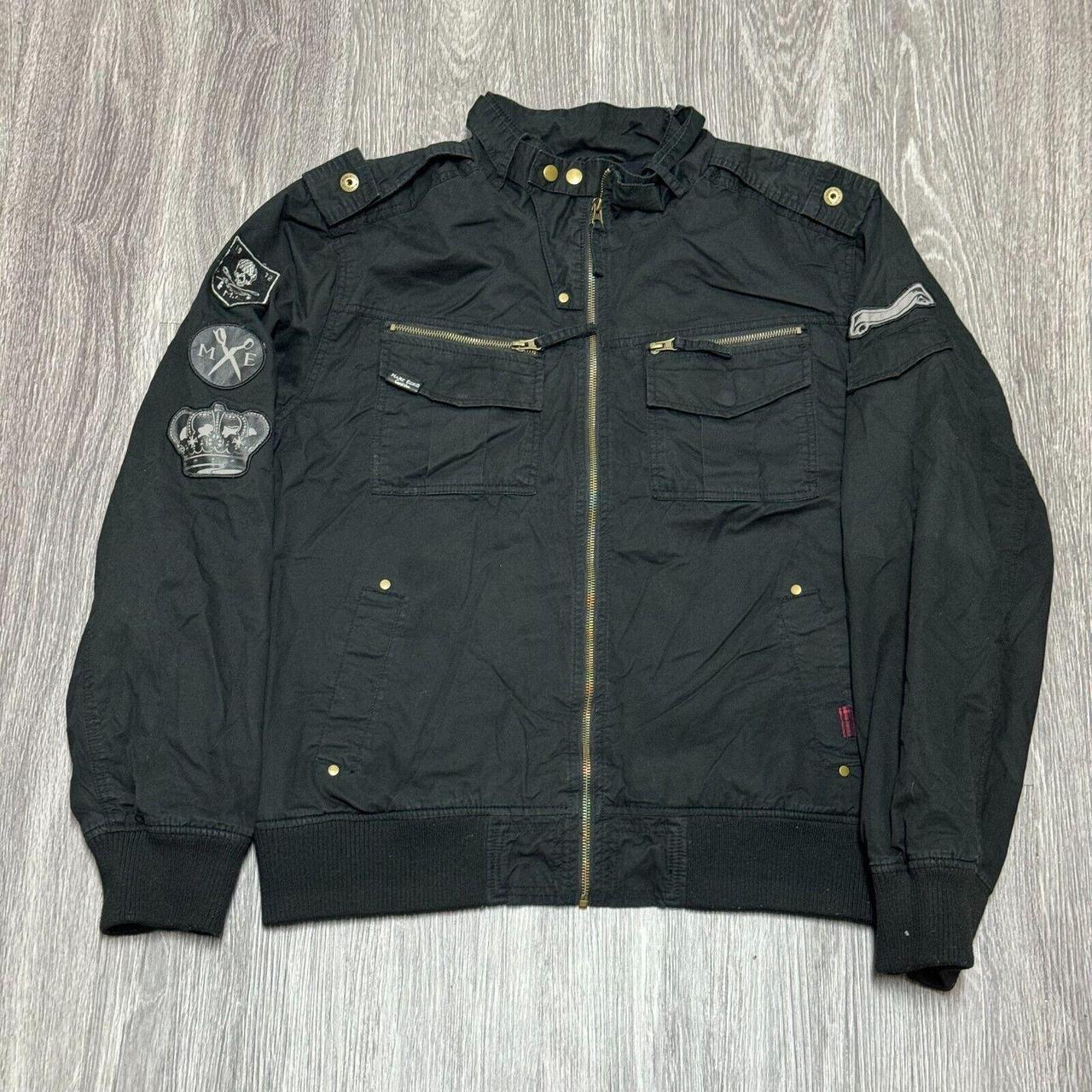 Marc Ecko Cut & Sew Bomber Jacket Mens 2XL XXL Black...