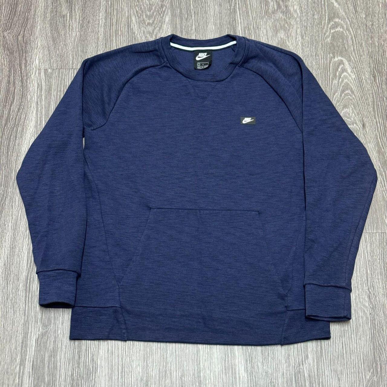 Nike Crewneck Sweatshirt Mens Large Blue Optic Knit. Depop