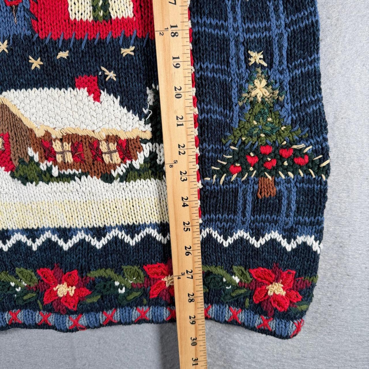 Casual Corner Women's Sweater - Blue/Red - L – Vi… - image 5