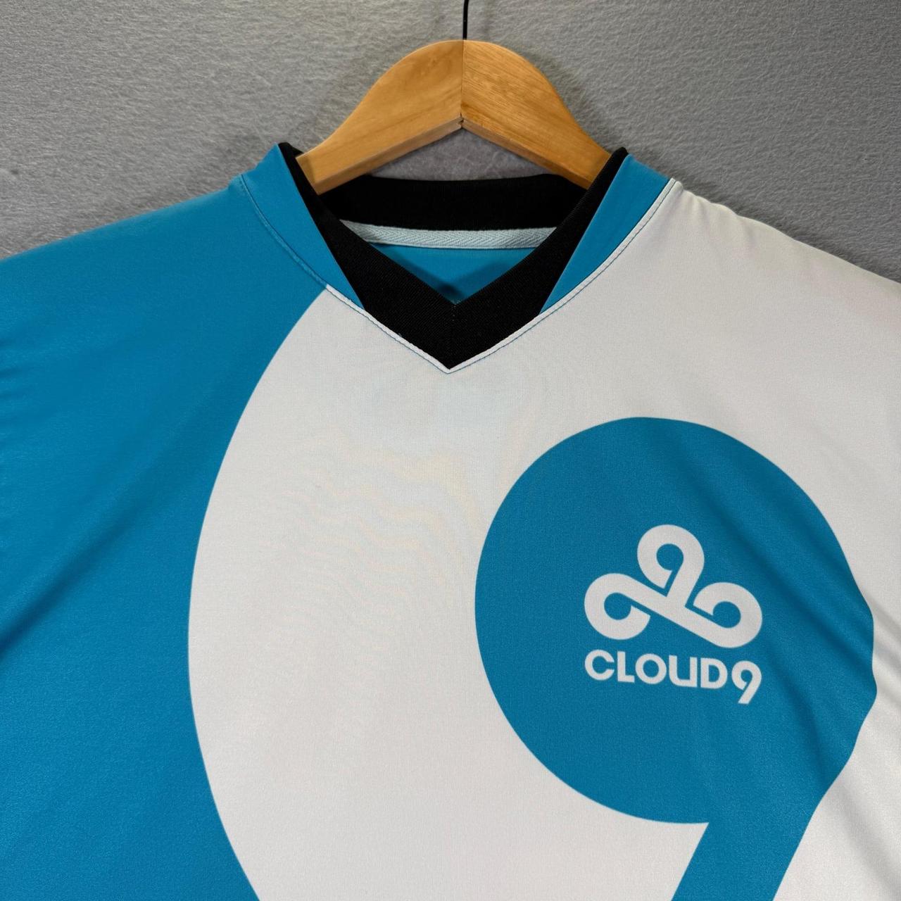 Preloved Men's T-shirt - Blue/White - M – Cloud9 … - image 3