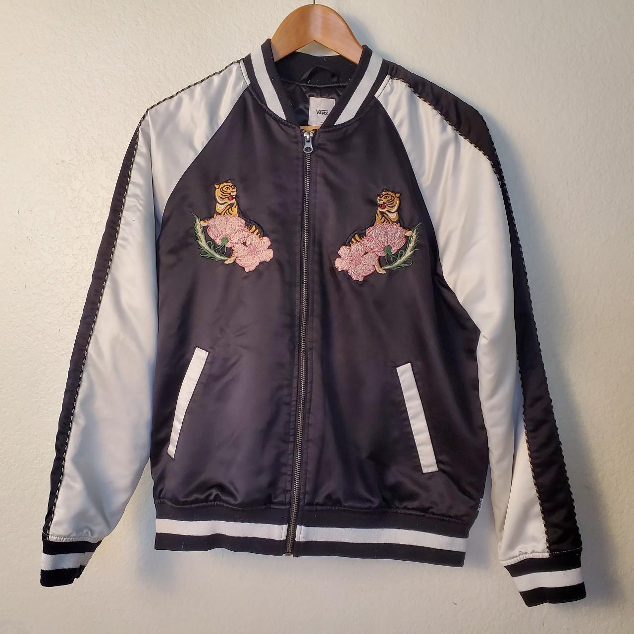 Vans black hot sale bomber jacket