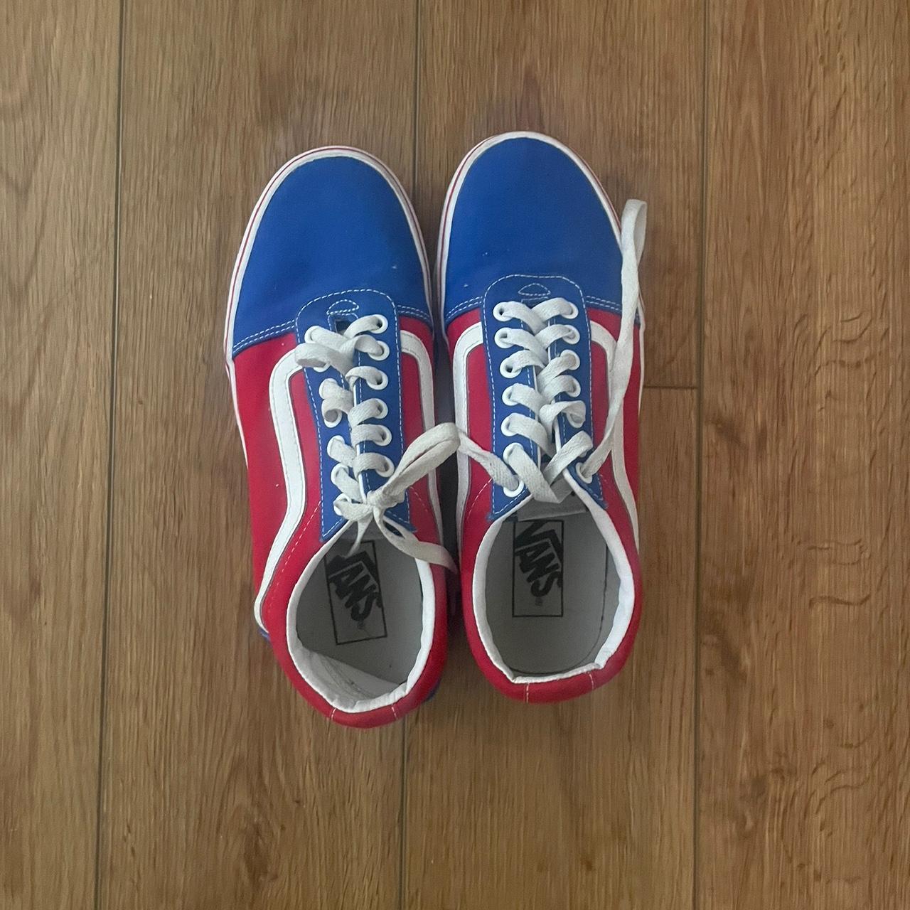 Vans Men's Sneakers Red/Blue US – Red, white and blue Vans