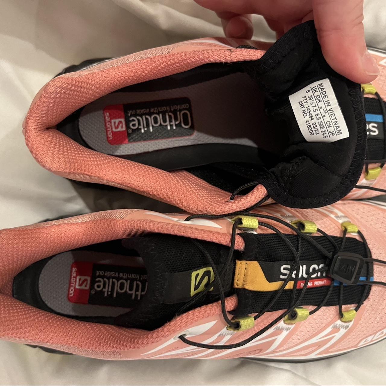 salomon pink shoes