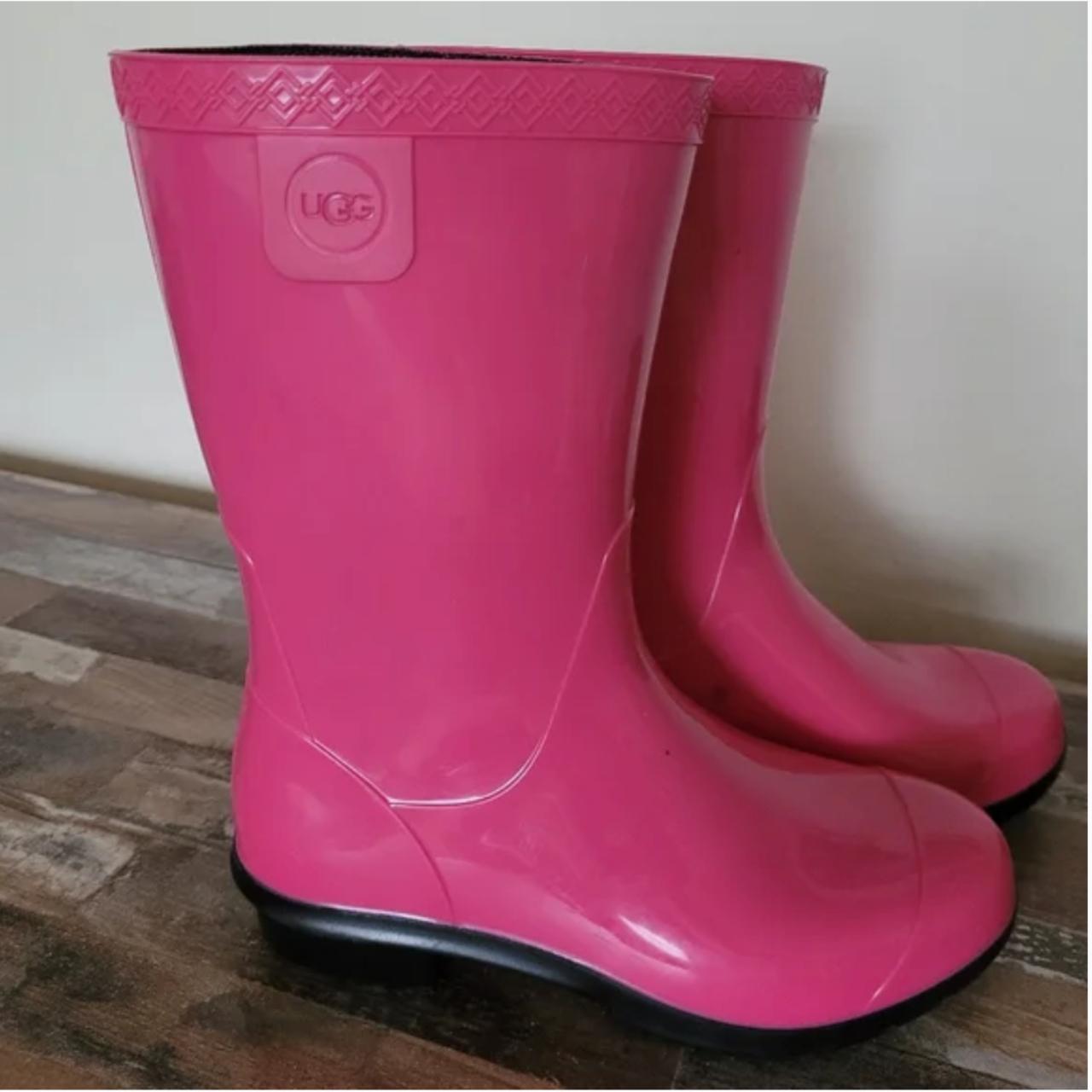 Ugg pink clearance rain boots