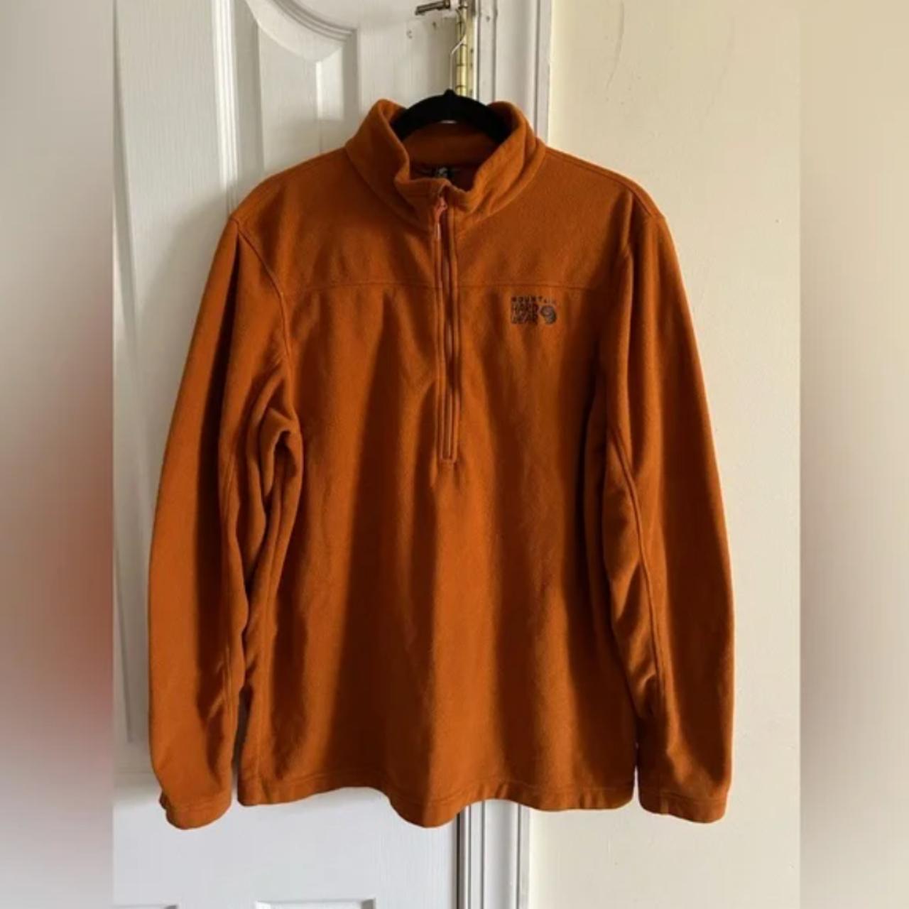 Mountain Hardwear Men's Sweatshirt - Orange/Brown - L – Mountain Hardwear Fleece Mustard Pullover Sweatshirt size …
