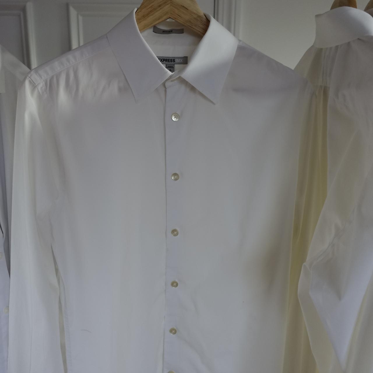 Express Men's White Suit Depop