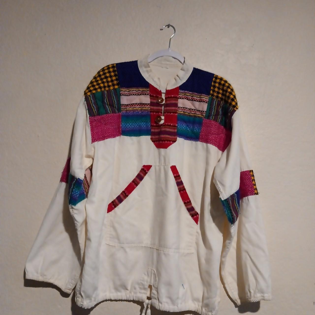 Women's Jacket - Multi/White - XL – Patchwork boh… - image 1