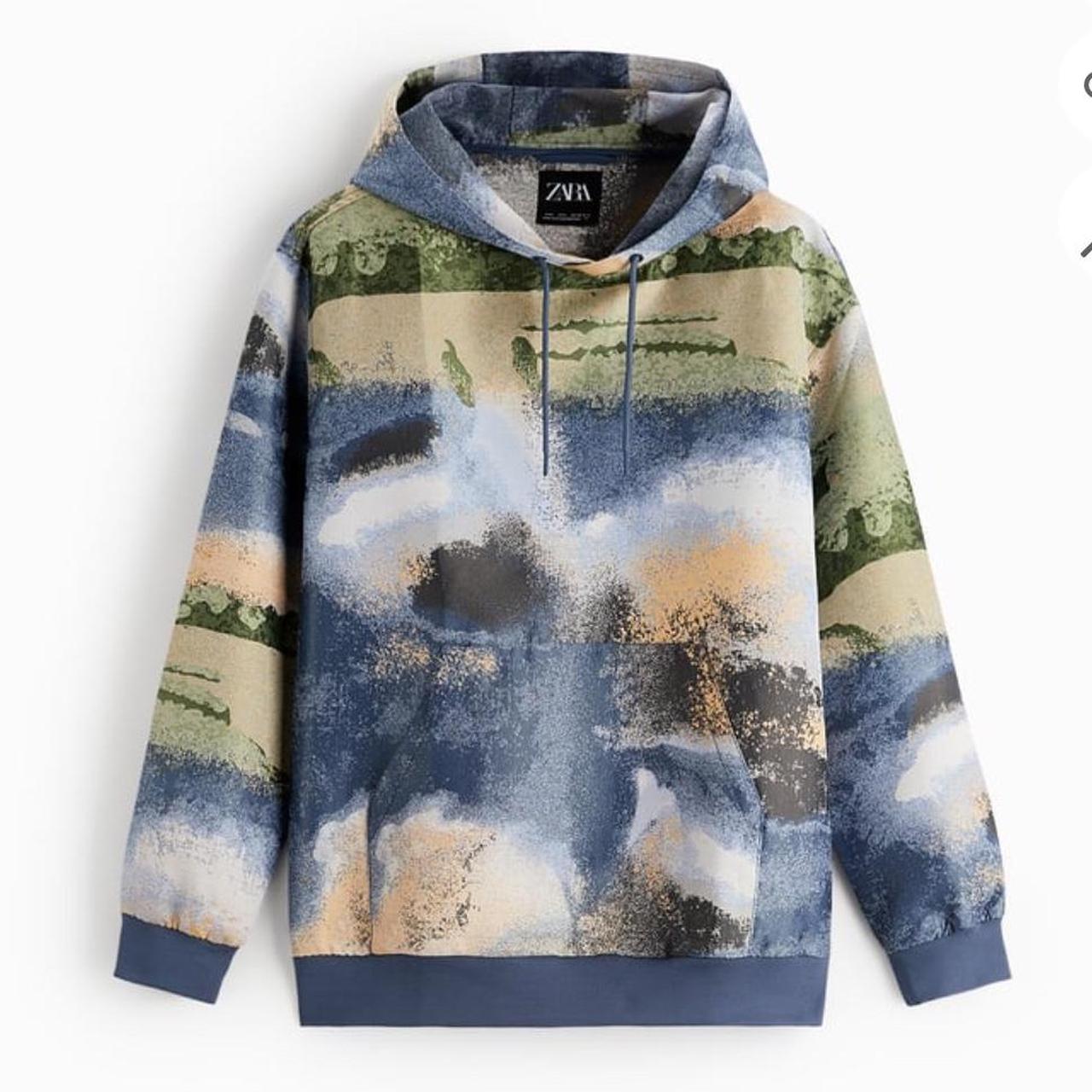 Zara Men’s Blue Hoody out of stock every brand