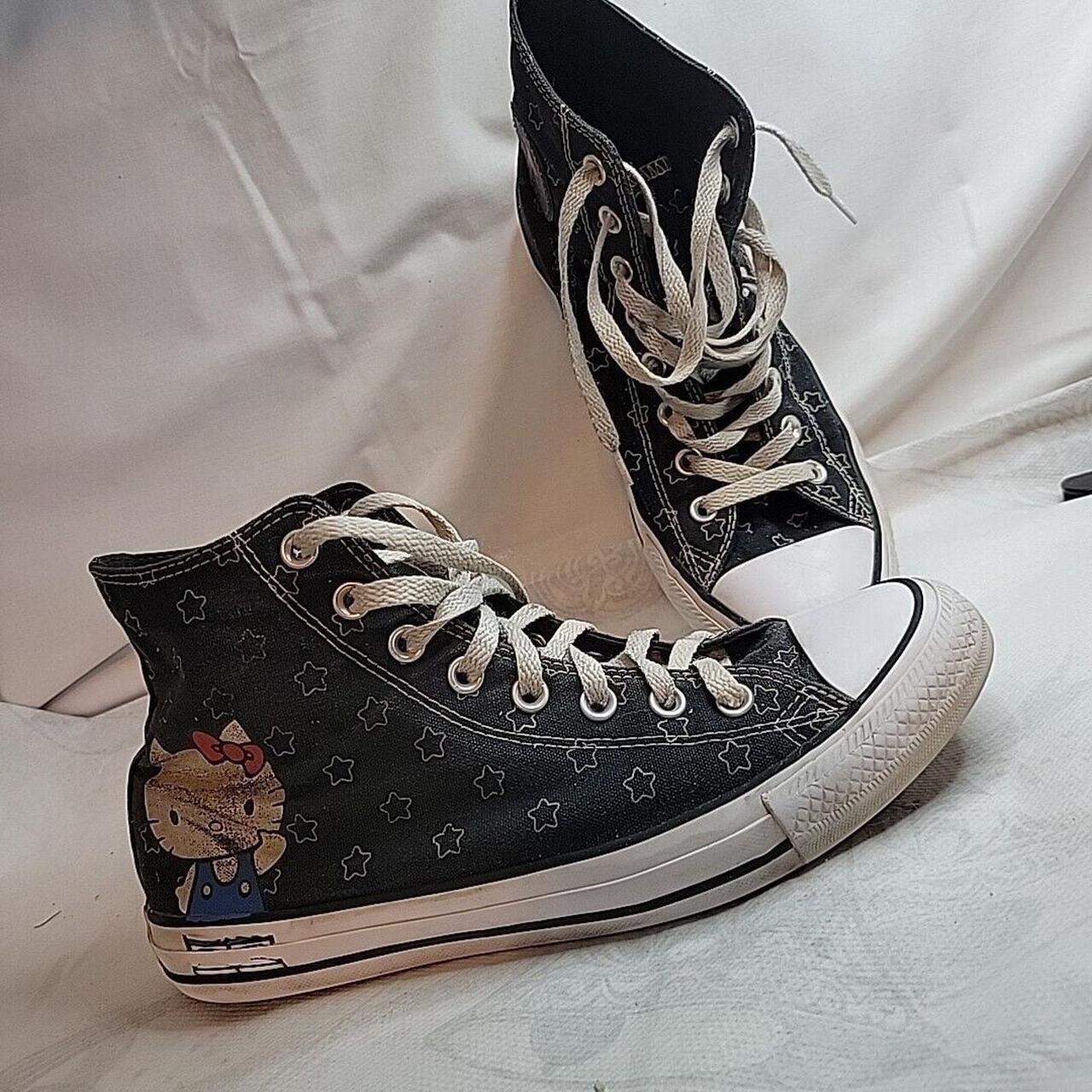 Hello kitty converse womens black best sale