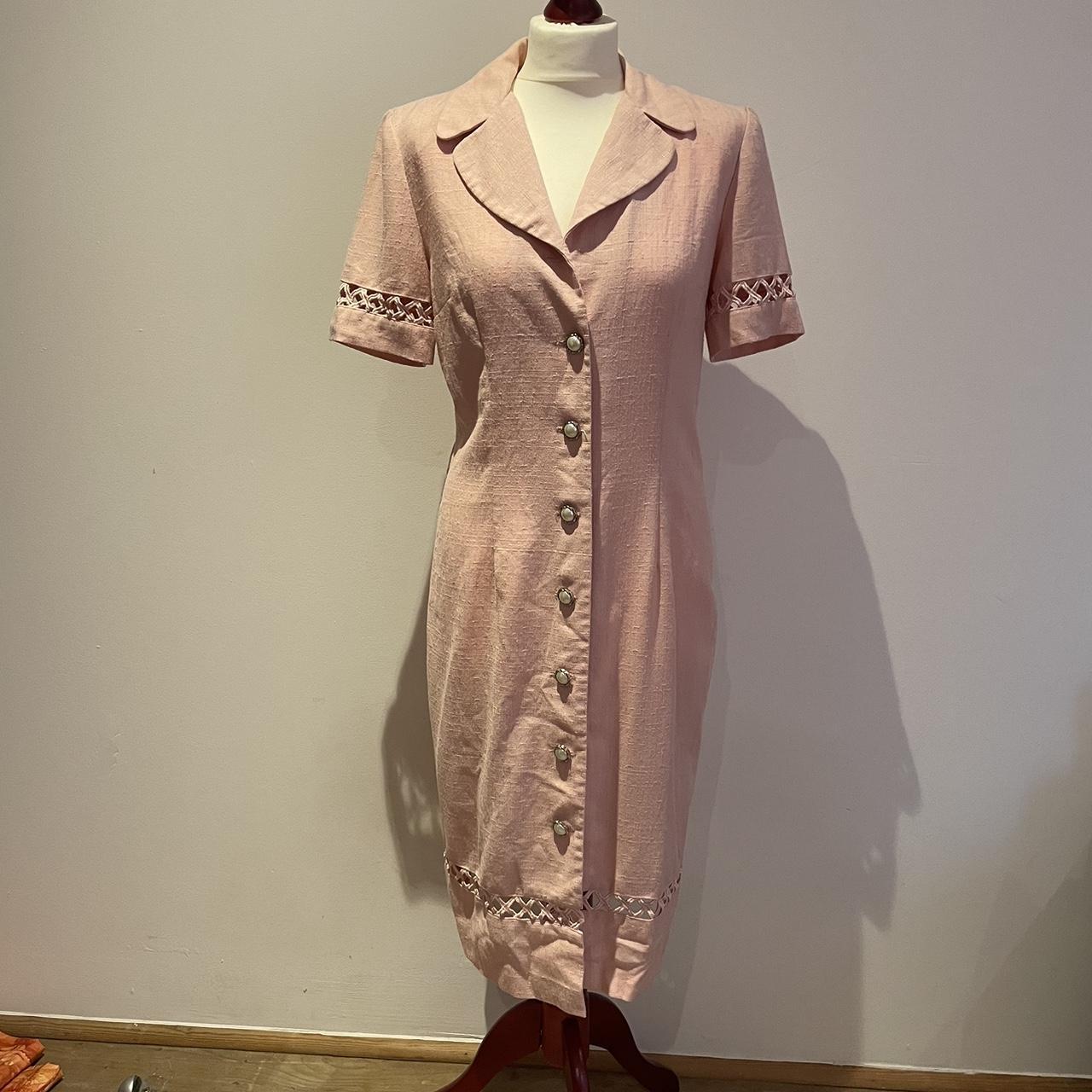 Leslie Fay Women S Pink Dress Depop