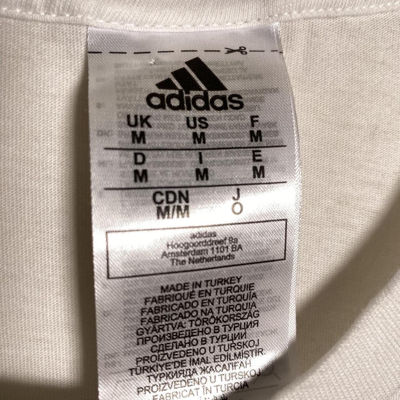 Adidas Men's White and Black T-shirt | Depop