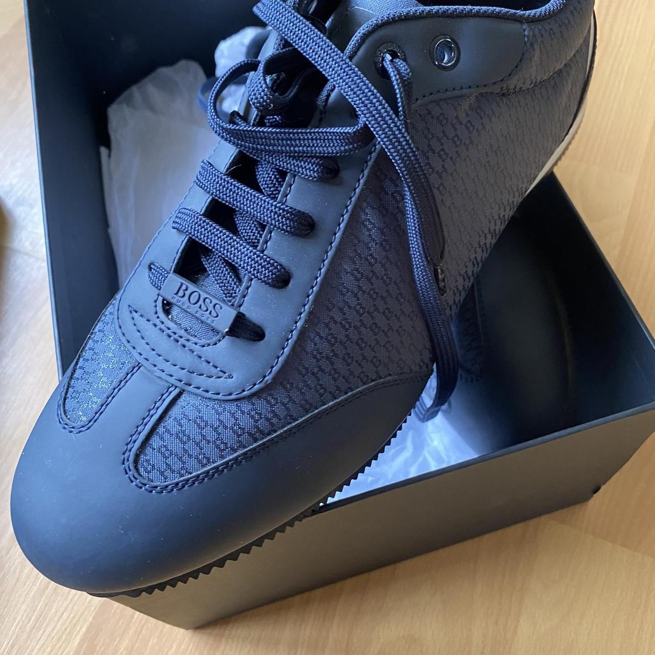 mens navy hugo boss trainers