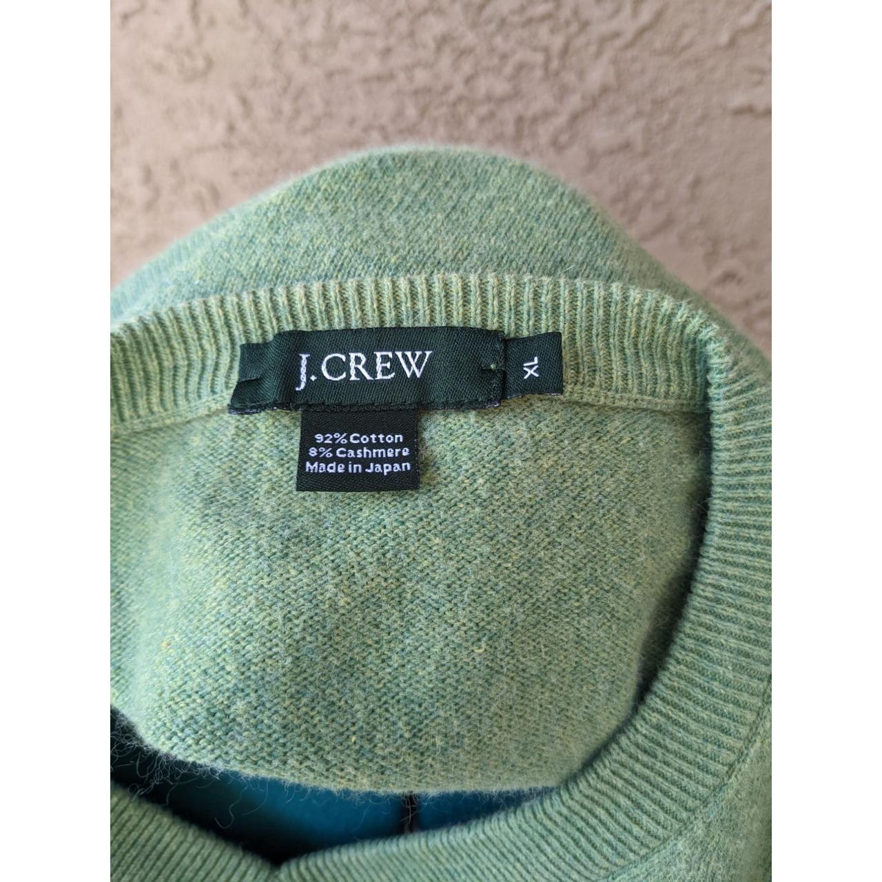 Pre-owned J. Crew Men's Green Crew Neck Sweater Size... - Depop